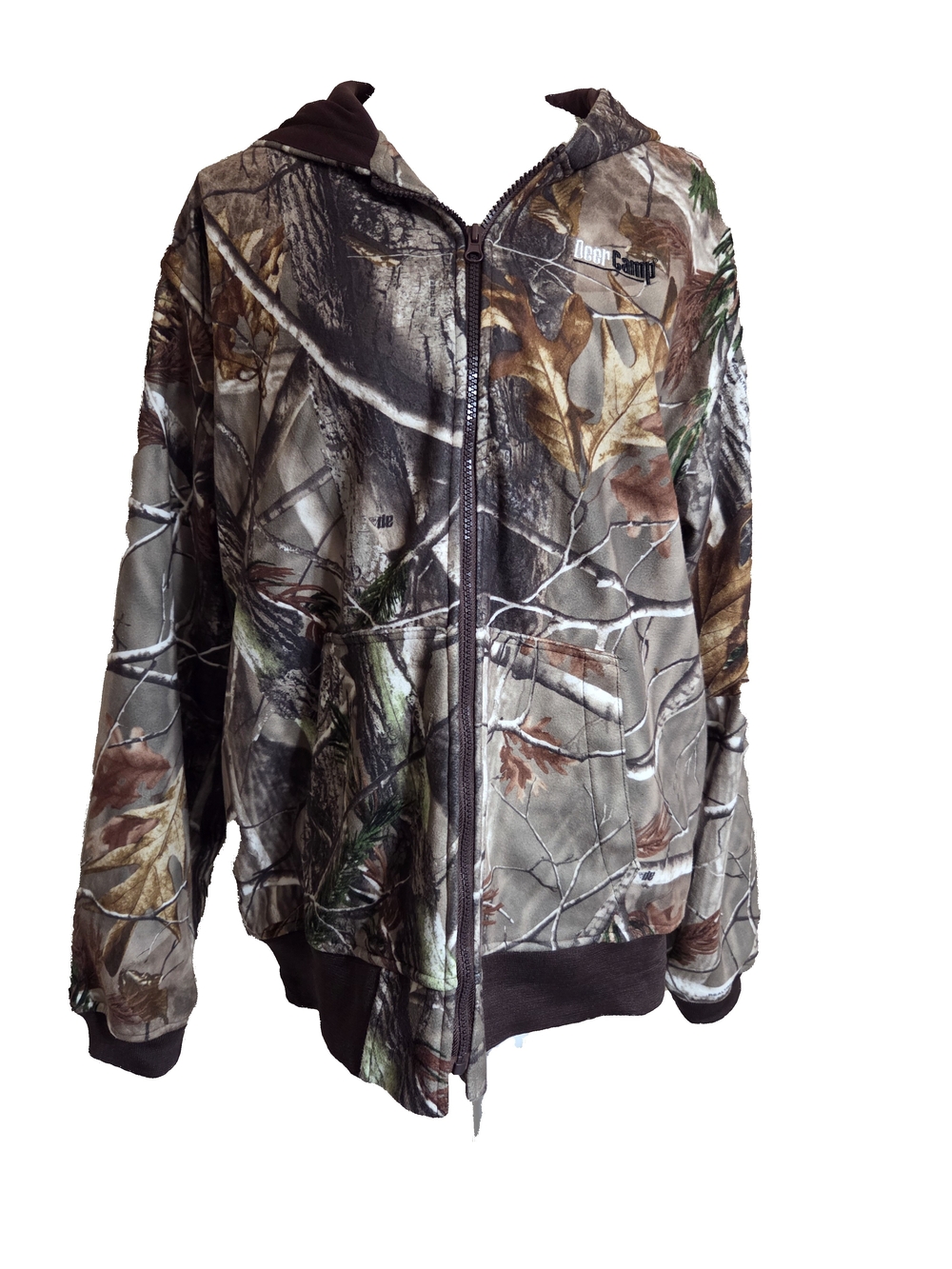 Deer Camp Camo Zip Hoodie Jacket